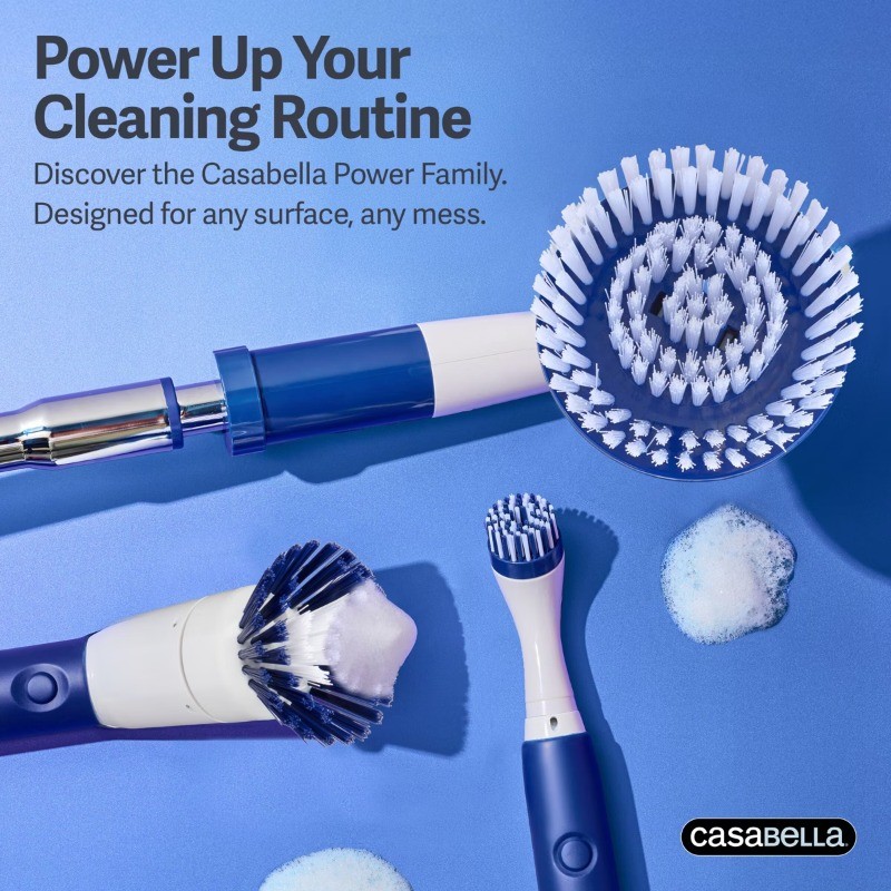 Casabella Power Spin Detail Grout Scrubber Cleaner