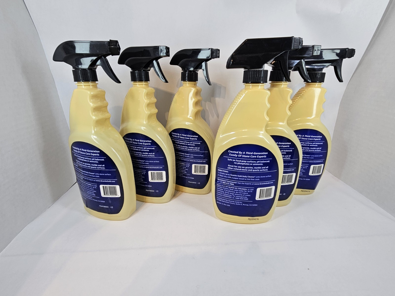 Lot of 6 24oz Bottles Granite Gold Daily Cleaner for Granite Marble Quartz Stone
