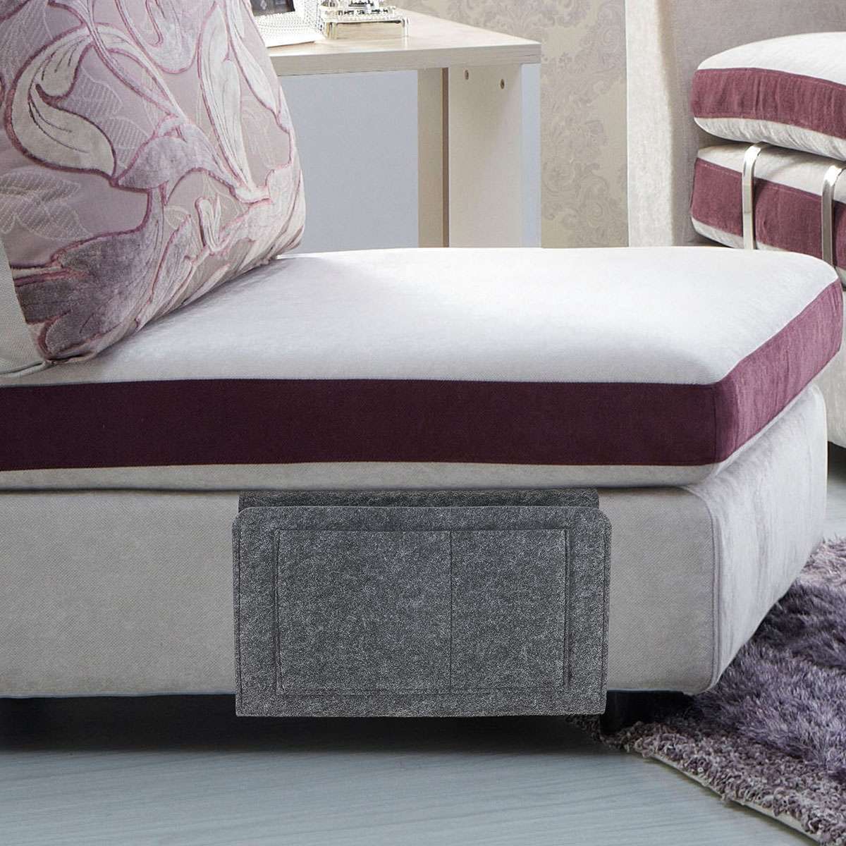 Pockets Bedside Caddy Felt Bed Storage Organizer Hanging Bag Table Holder Pouch