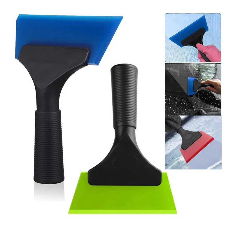 1Pc Rubber Window Tint Squeegee Car Glass Cleaner Water Blade Scraper Tool