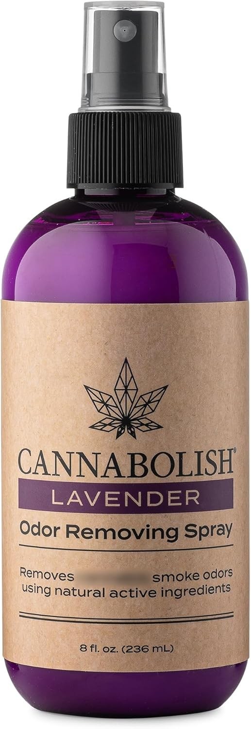 Cannabolish Lavender Smoke Odor Eliminator Spray and Air Freshener, 8 fl. oz, Na