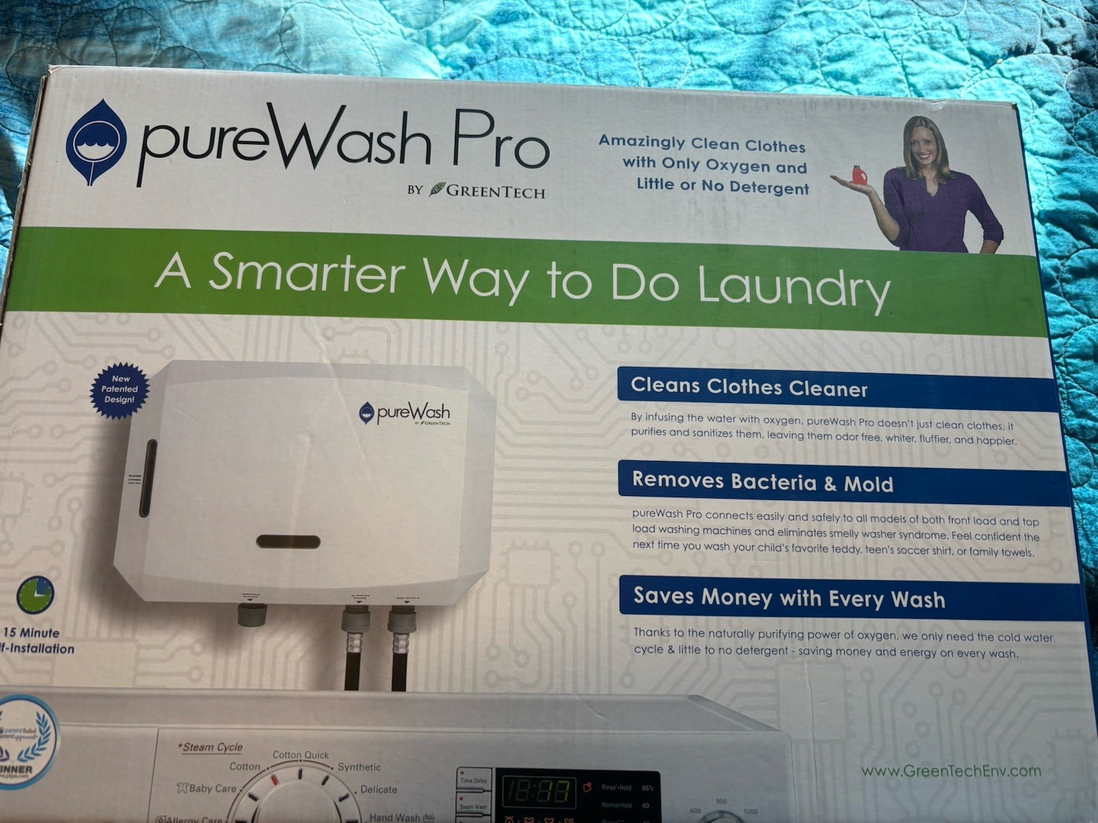 GreenTech PureWash Pro Detergent Environmental Less Laundry System