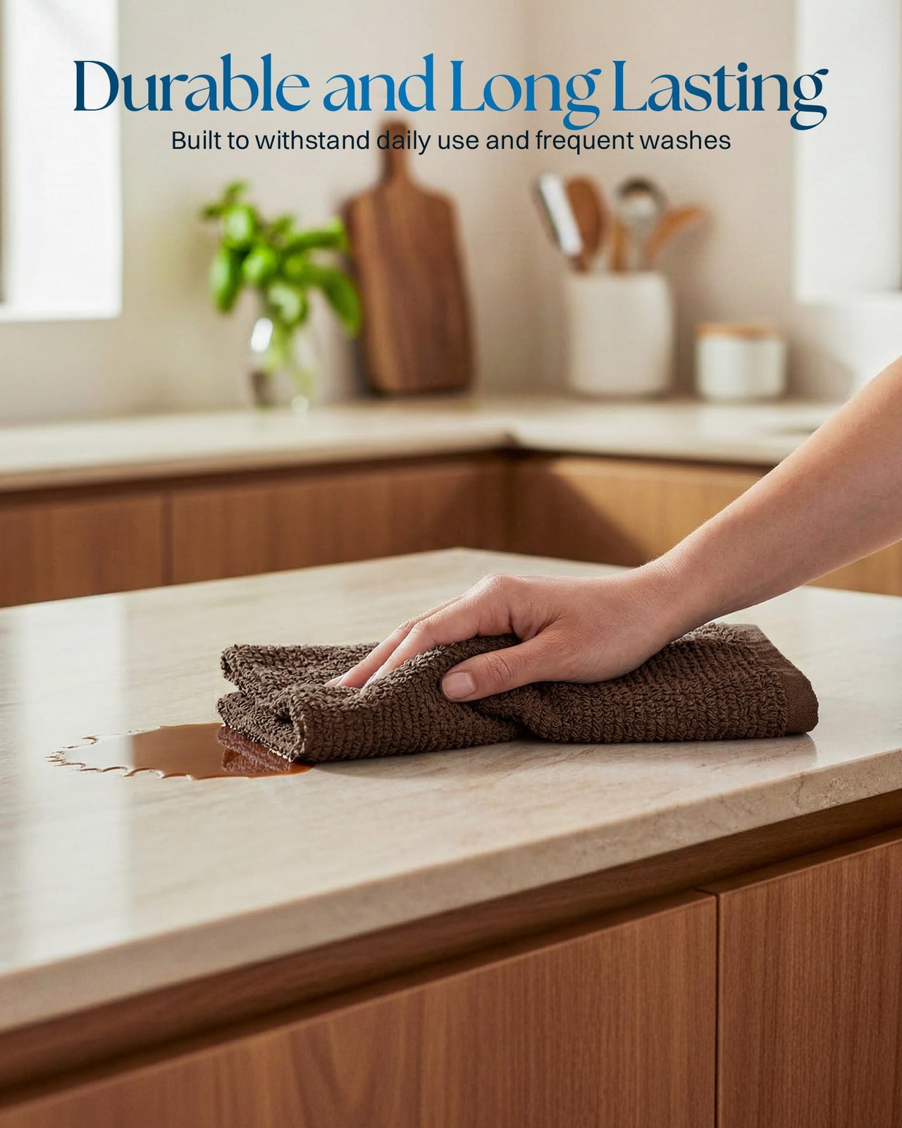 Kitchen Bar Mops 16 x 19 Inches, 100% Cotton Super Absorbent Ribbed Bar Towel…