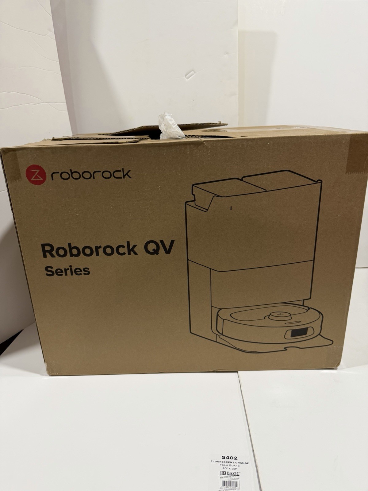 Roborock QV 35A Robotic Vacuum Cleaner & Empty Wash Fill Dock, White