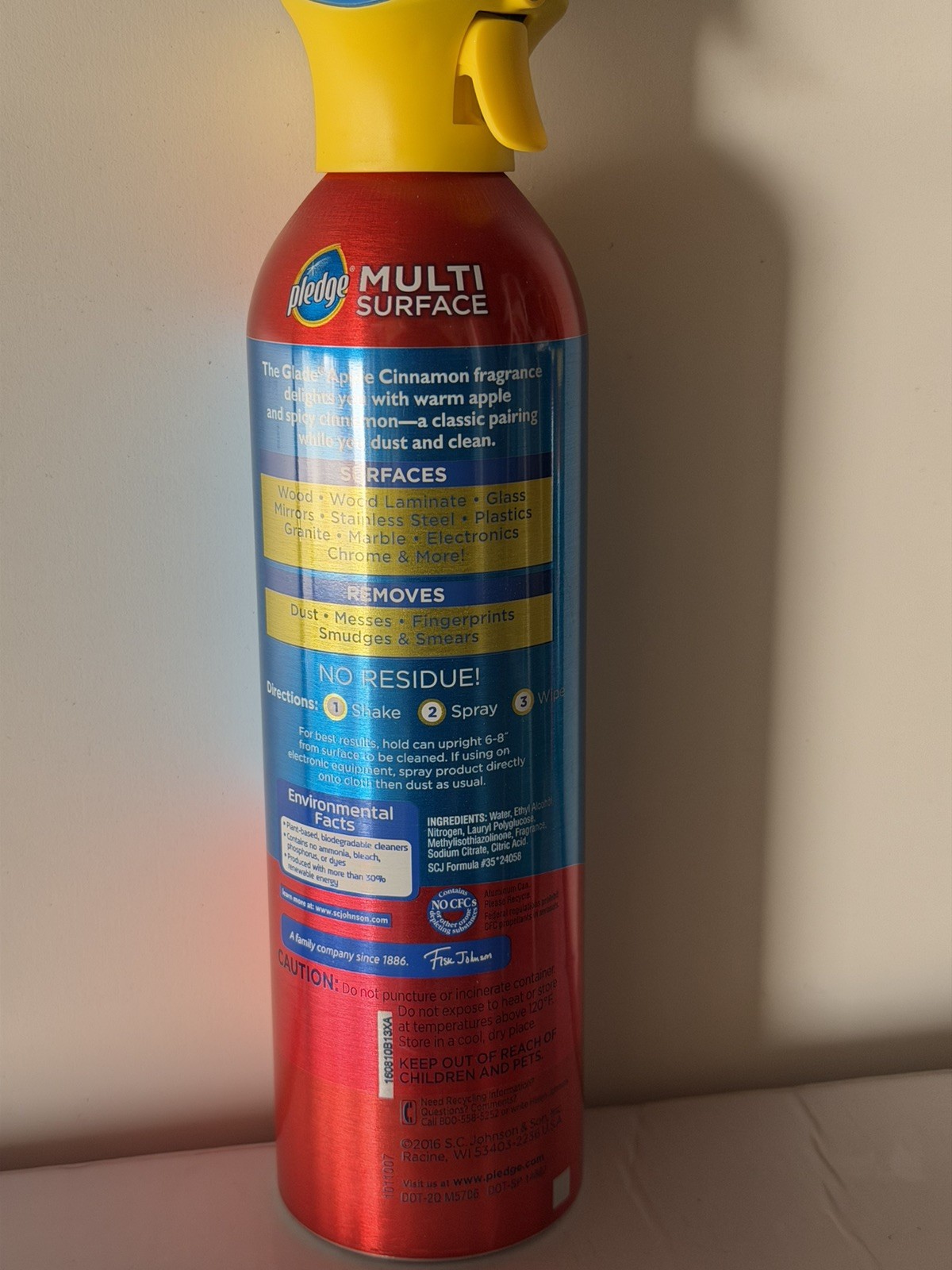 Pledge Multi Surface Spray All Purpose Cleaner 3 Pack 13.8 Oz Each