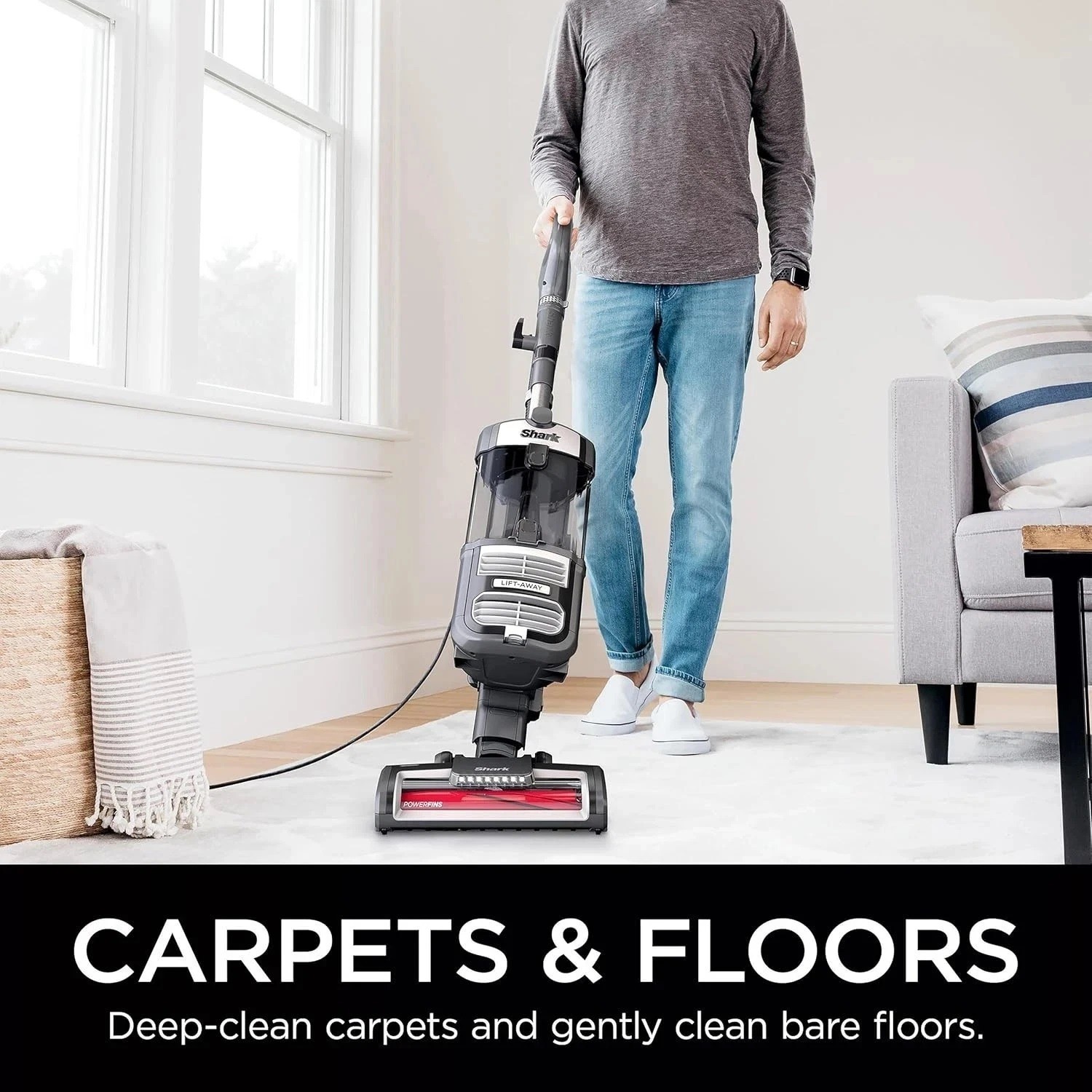 Shark UV700 DuoClean Vacuum Cleaner with Self-Cleaning Brushroll and HEPA Filter