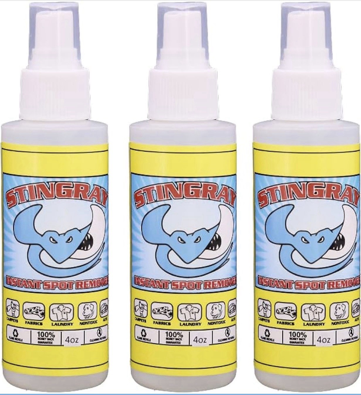 3 Pack Stingray Spot Remover Spot Remover Unscented Oprah’s Favorite Things 4 oz