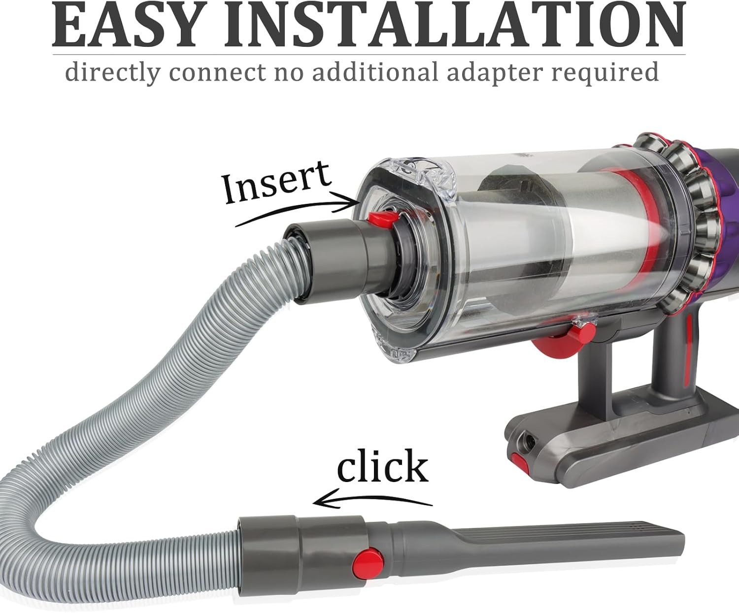 Flexible Extension Hose Attachment for Dyson Vacuums
