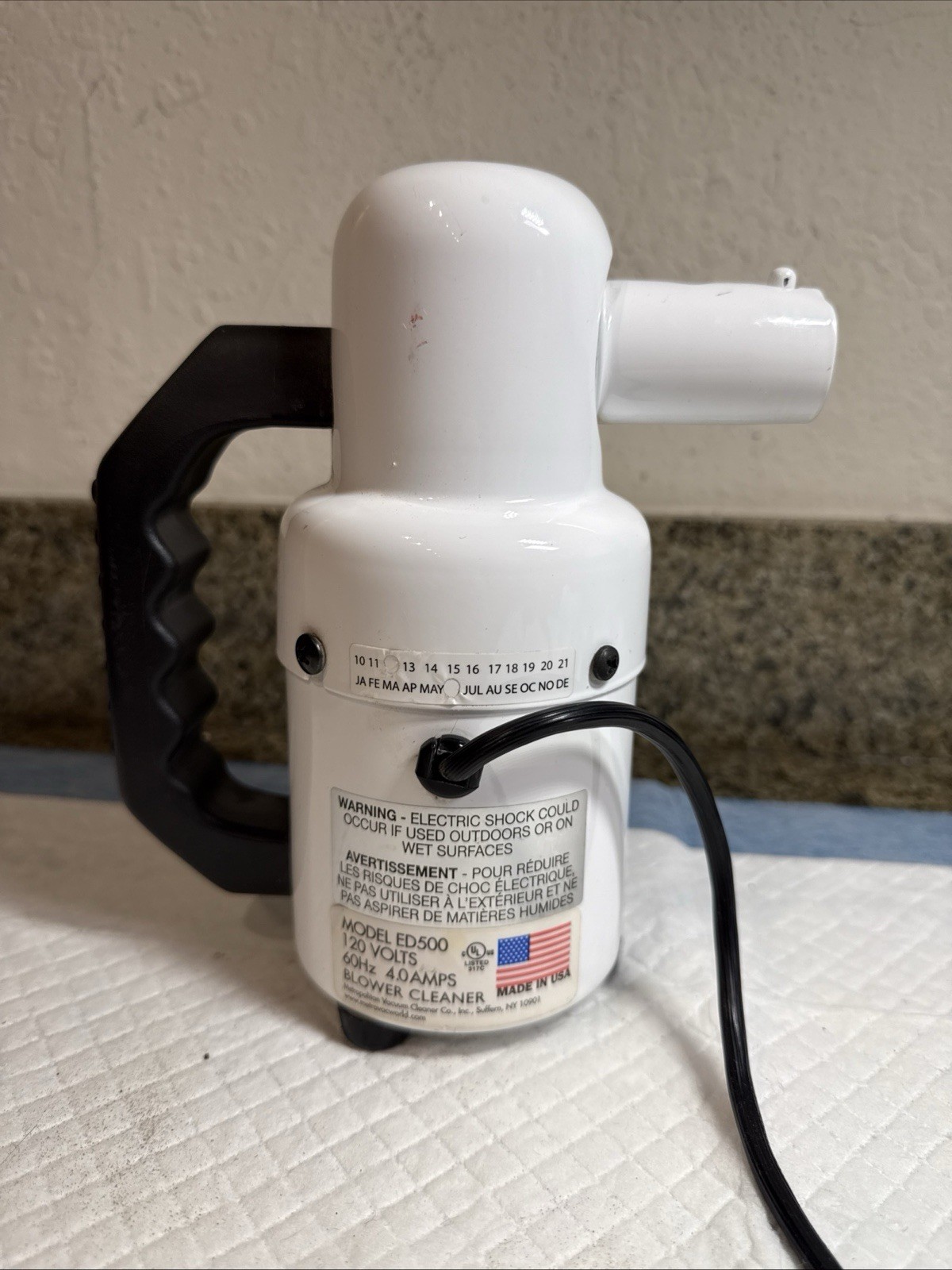 MetroVac ED500 – DataVac Electric Duster – Electronics Duster Air Blower tested