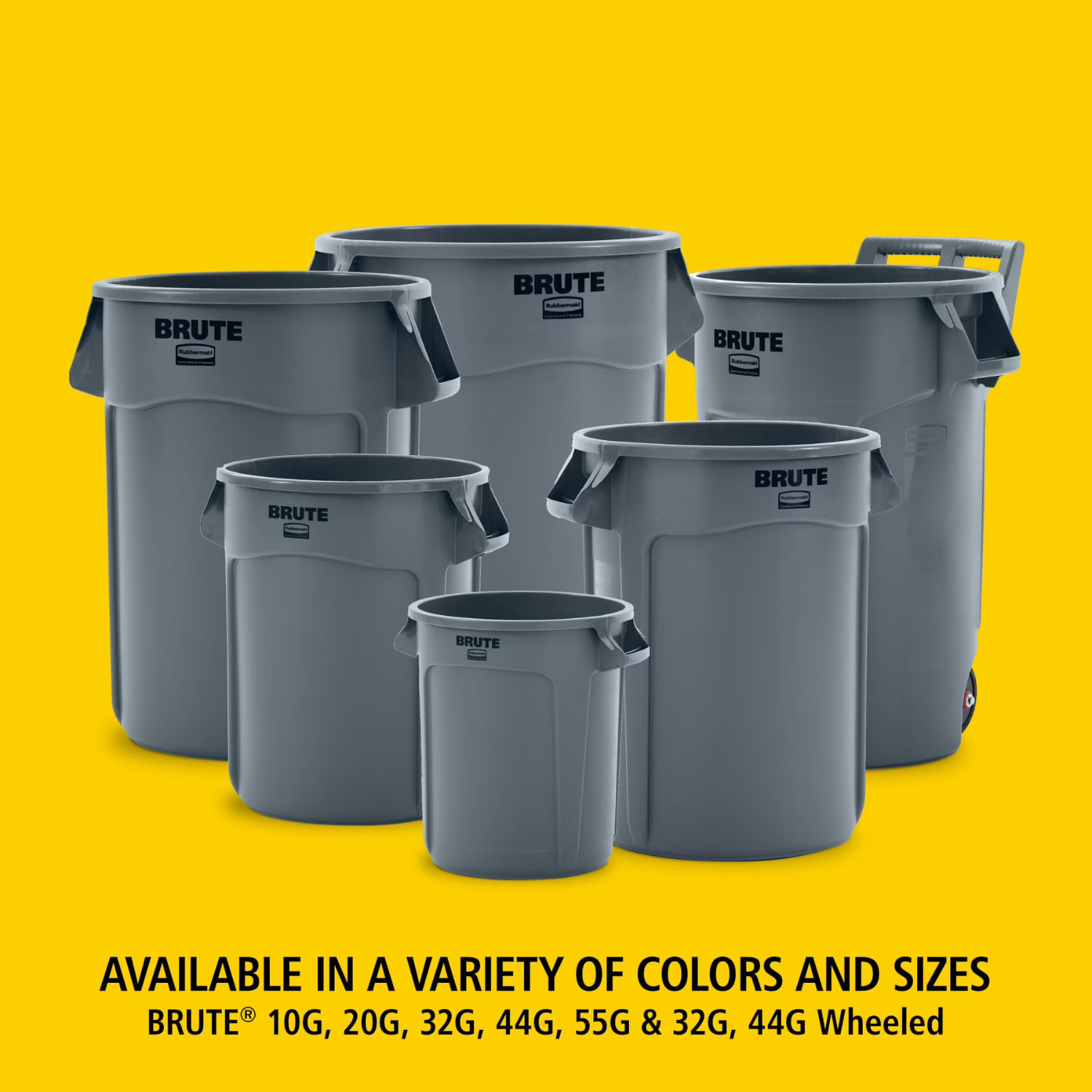 Rubbermaid Brute 32 Gal Touchless Indoor Trash Can Gray Commercial