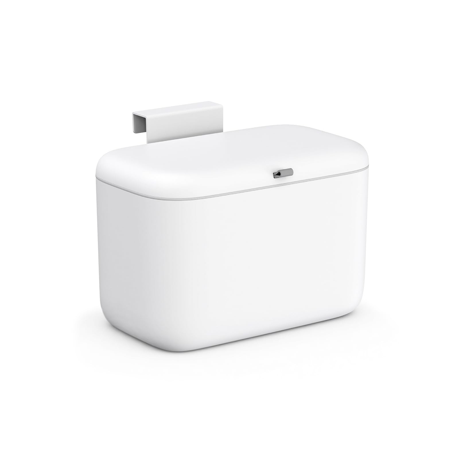 1.3 Gal 5L Matte White Hanging Small Compost Bin Countertop Under Sink