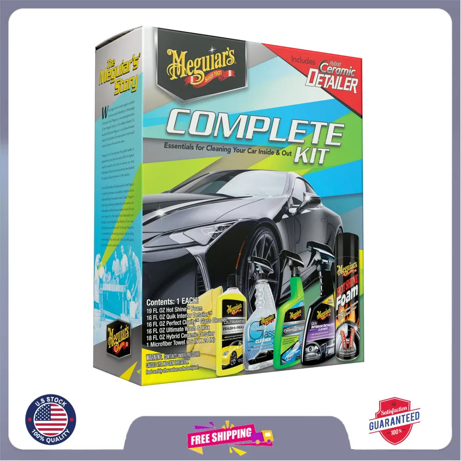 Meguiar’s Complete Car Care Kit Professional Detailing Set