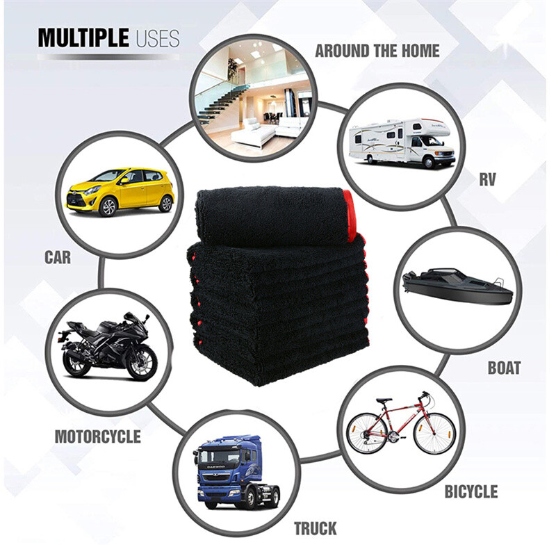 Microfiber Cleaning Cloth Towel Car Wash Detailing Towels Ultra Soft 16″ x 24″