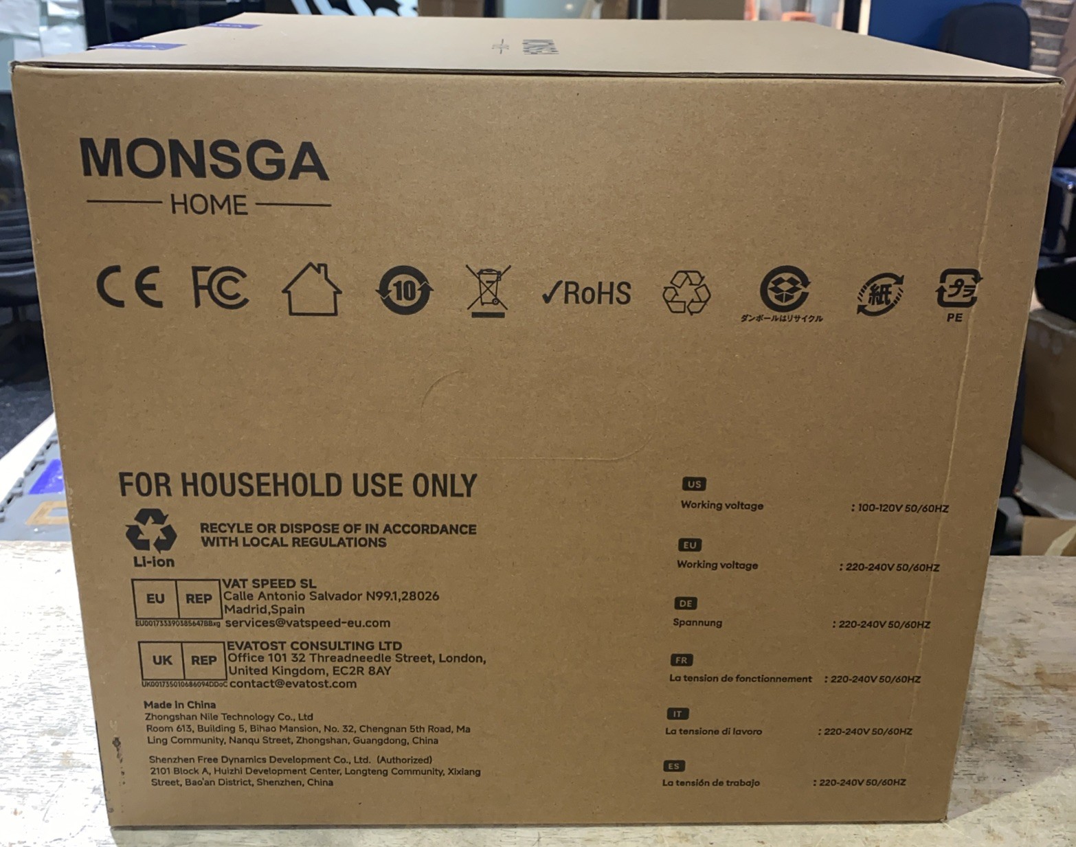Monsga MS1 MAX Robot Vacuum & Mop Combo w/ 3.5L Self Emptying Station