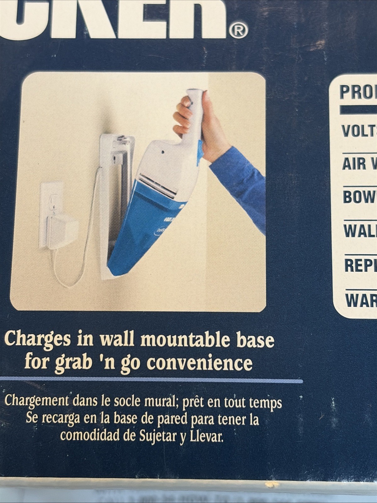 Black & Decker Dustbuster Cordless Hand Vac DB225 VINTAGE Works! Wet/ Dry