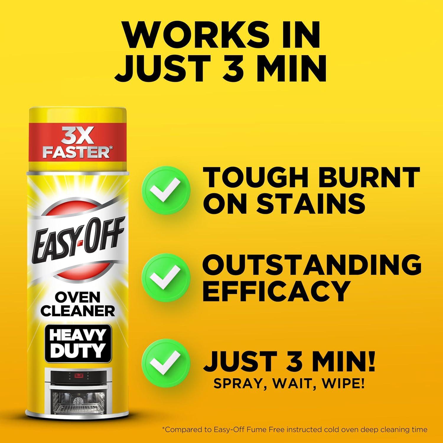 Easy-Off Heavy Duty Oven Cleaner Regular Scent 14.5 oz Can