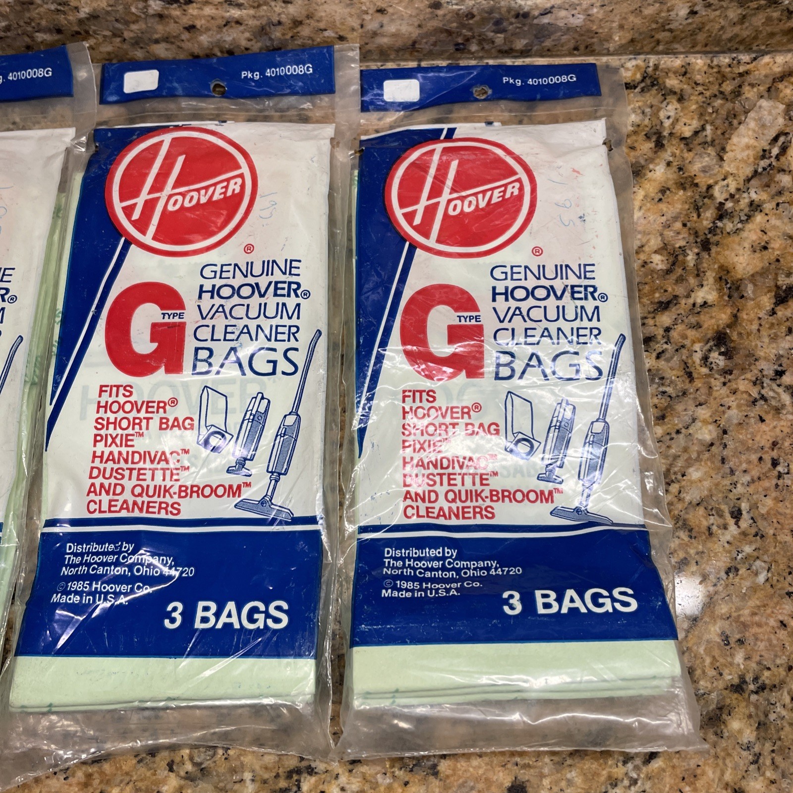 Genuine Hoover Type G Vacuum Bags Pixie Handivac Dustette Quick-Broom Sealed