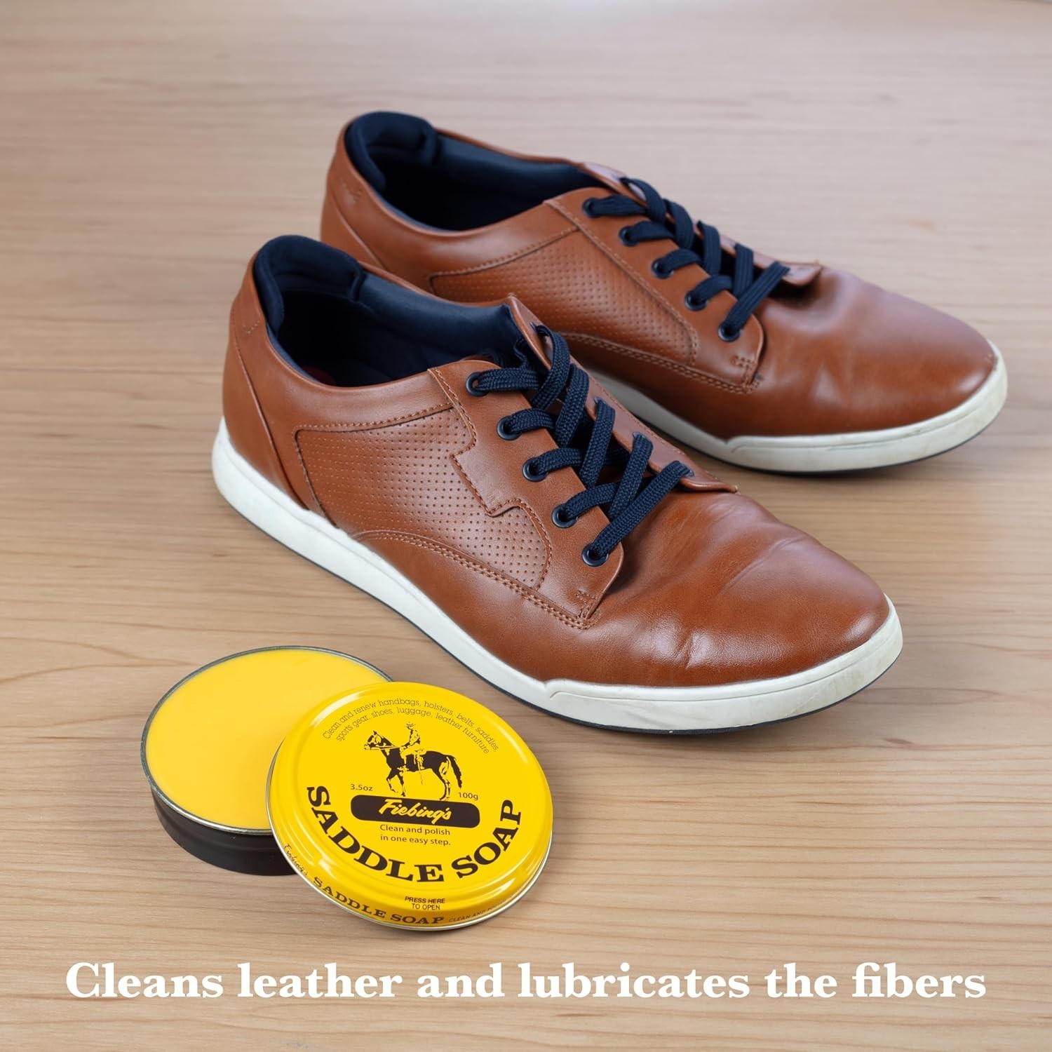 Versatile 3.5 oz Saddle Soap for Leather Care – Perfect for Shoes, Bags & More