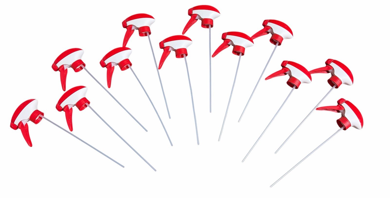 Trigger Sprayers, 12-Pack, Heavy Duty Chemical Resistant 8,16,32oz Nozzle Head