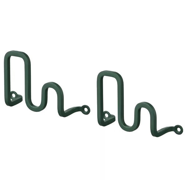 2 Pack IKEA JORDMANEN Hook Dark Gray-Green 305.790.23 New