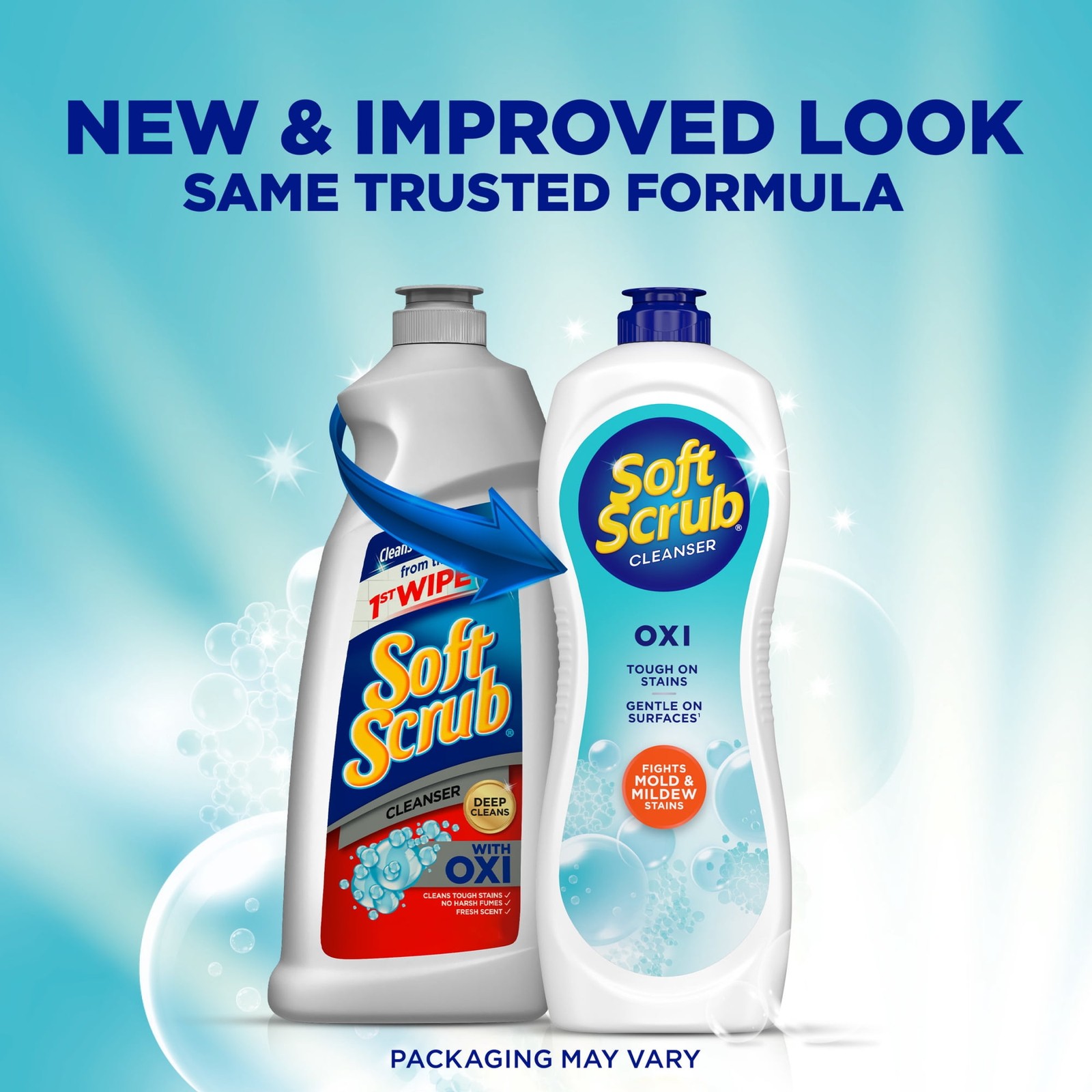 (2 Pack) Soft Scrub Multi-Purpose Cleanser with OXI, Surface Cleaner, 24 Ounce