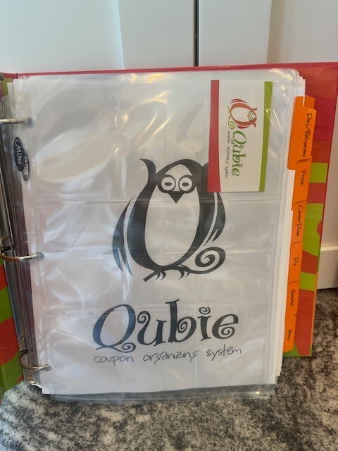 Qubie Coupon Organizing System (Large, medium and small sizes with carry bag)