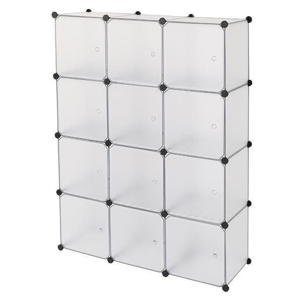 12-Cube Storage Shelf Cube Shelving Bookcase Bookshelf Organizing Closet Toy NEW