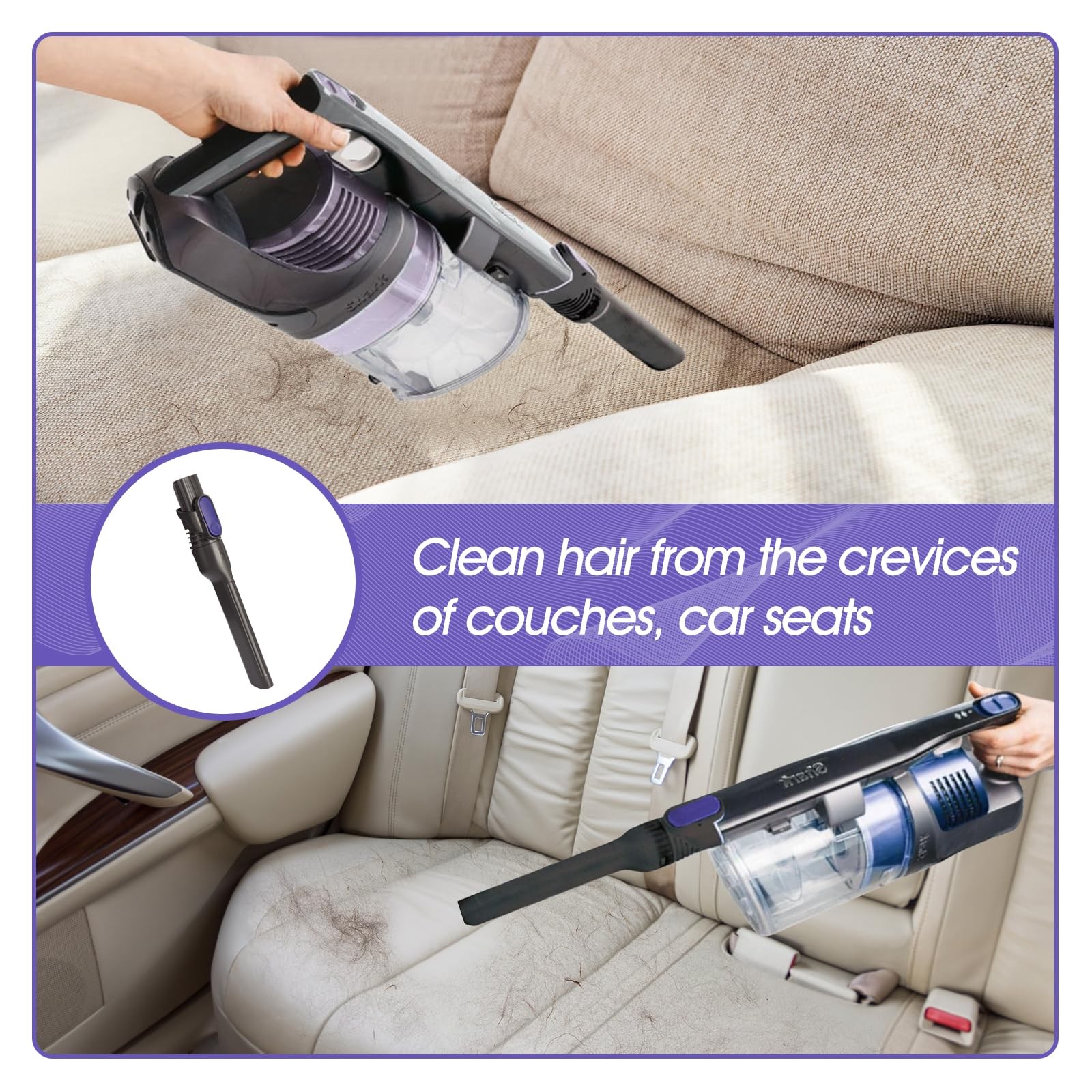 Vacuum Crevice Tool Brush Replacement for Shark Cordless Stick Models