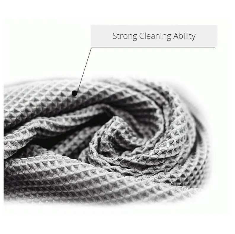 2pcs Microfiber Waffle Car Towels 40x40cm Absorbent Cleaning