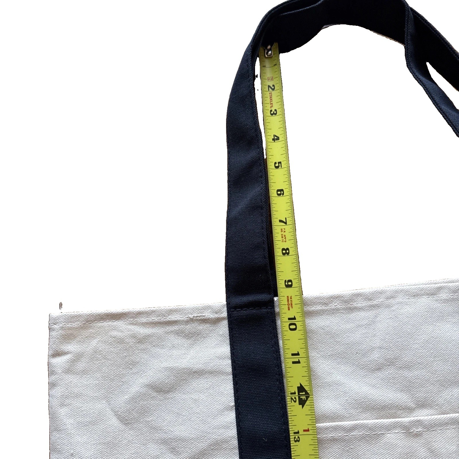 Trader Joes Canvas Tote Bag Navy Blue Classic Reusable Shopping Grocery NEW