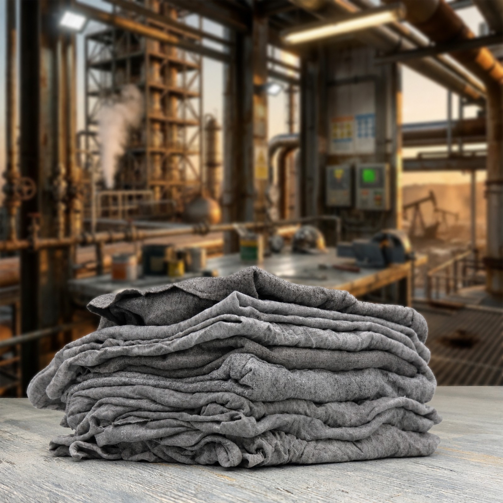 Recycled Cotton T-Shirt Knit Rags | Shop Gray Cleaning Cloths for Wiping – Bags