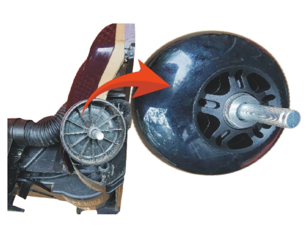 Smooth, Unbreakable Rear Wheel for Hoover T Series Windtunnel Vacuum Cleaners