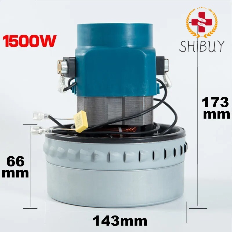 220V 1500W Universal Vacuum Cleaner Parts Motor High Power 143mm Diameter