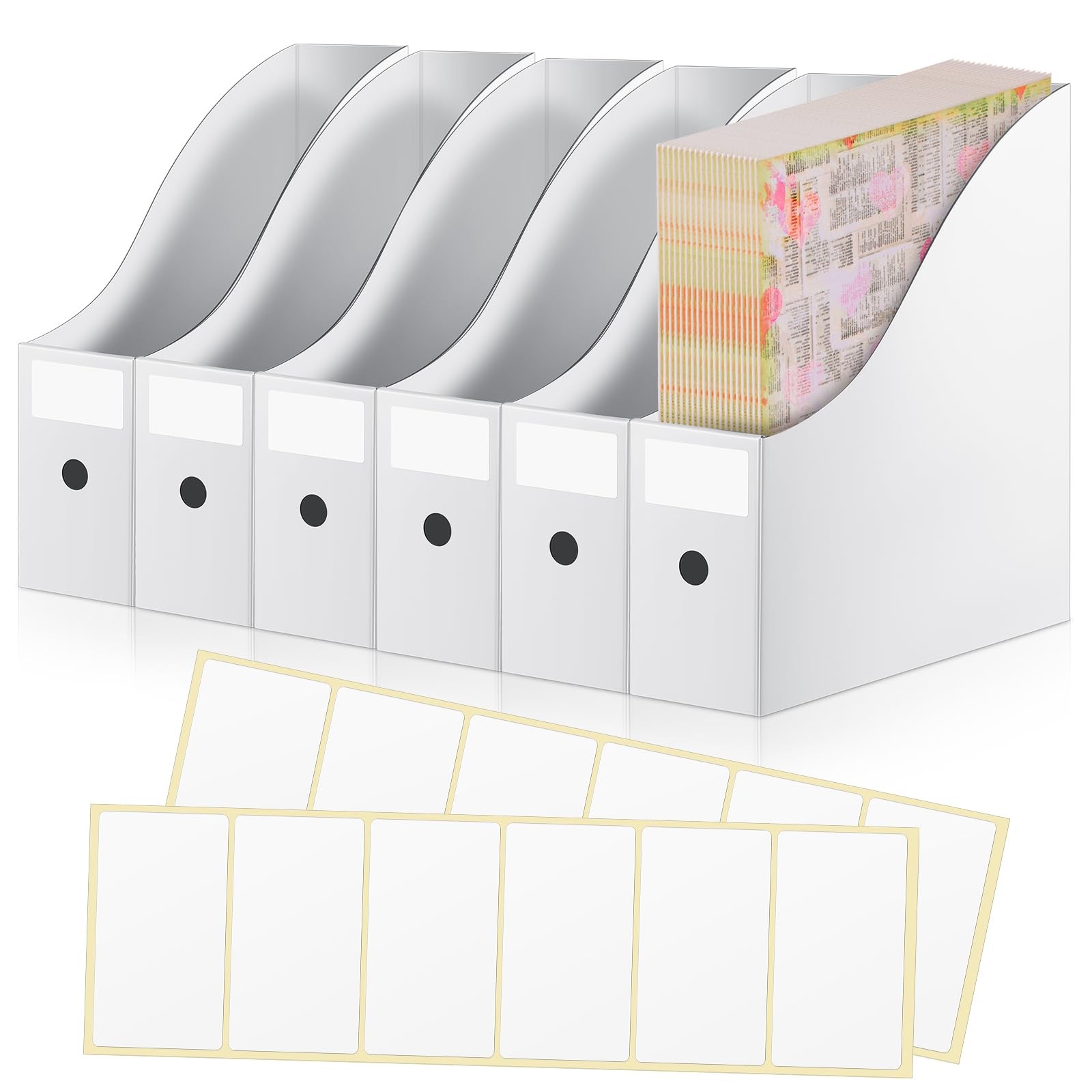 Scrapbook Paper Storage 12×12 Inch 6 PCS Organizer Foldable Holder Bin Vinyl