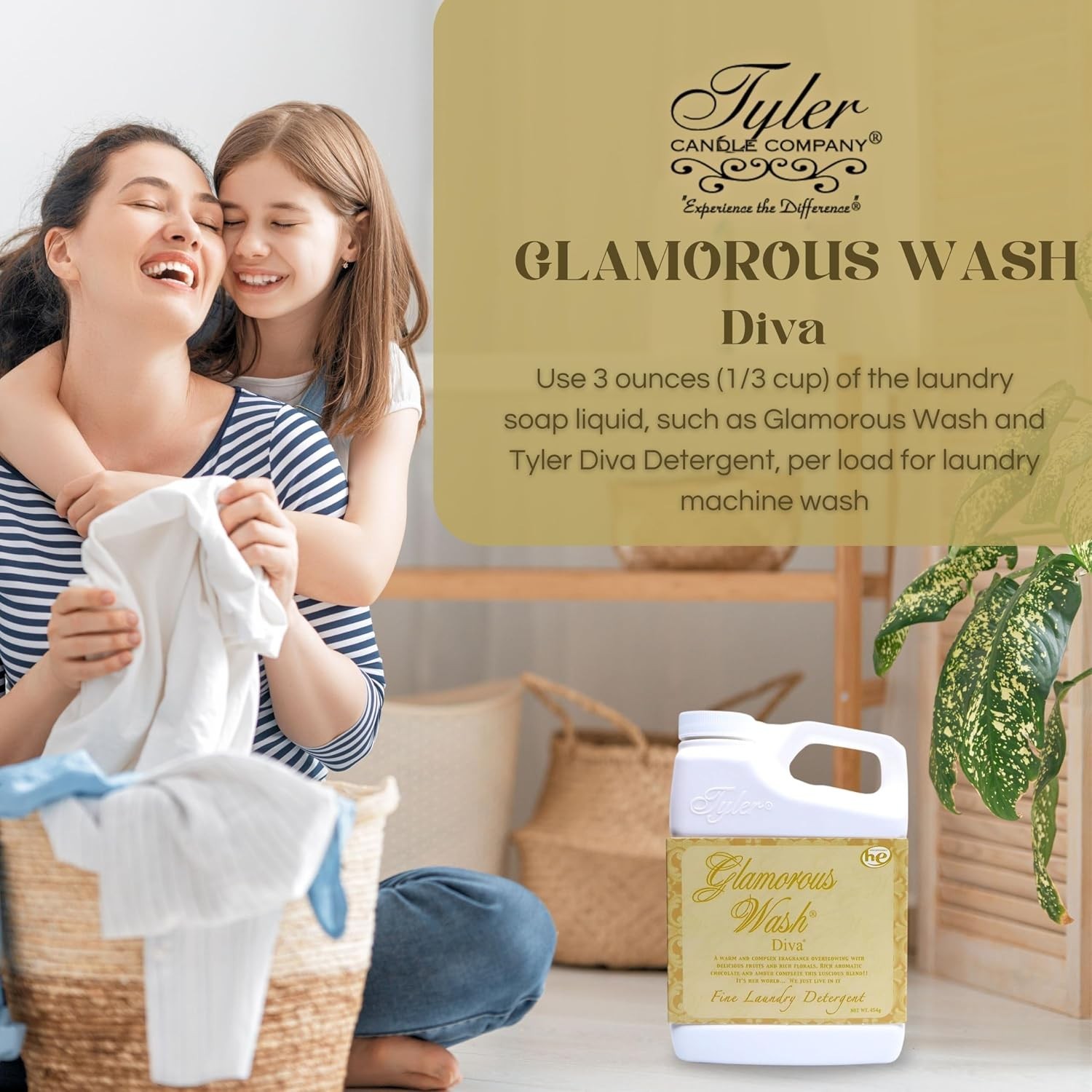 Tyler’s 16 Fl Oz Glamorous Wash & Keychain Bundle – Alluring Luxury for Laundry