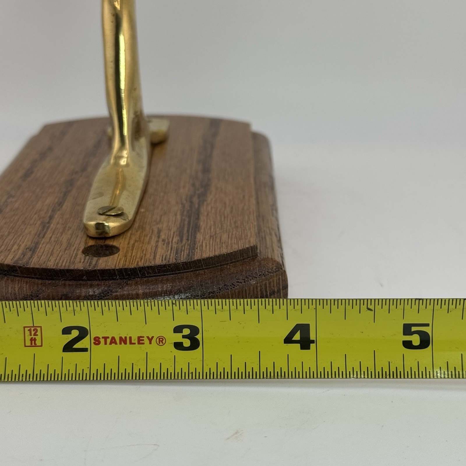 Vintage Solid Brass Mid-Century Modern Wall Mount Duck / Goose Coat / Hat Hook