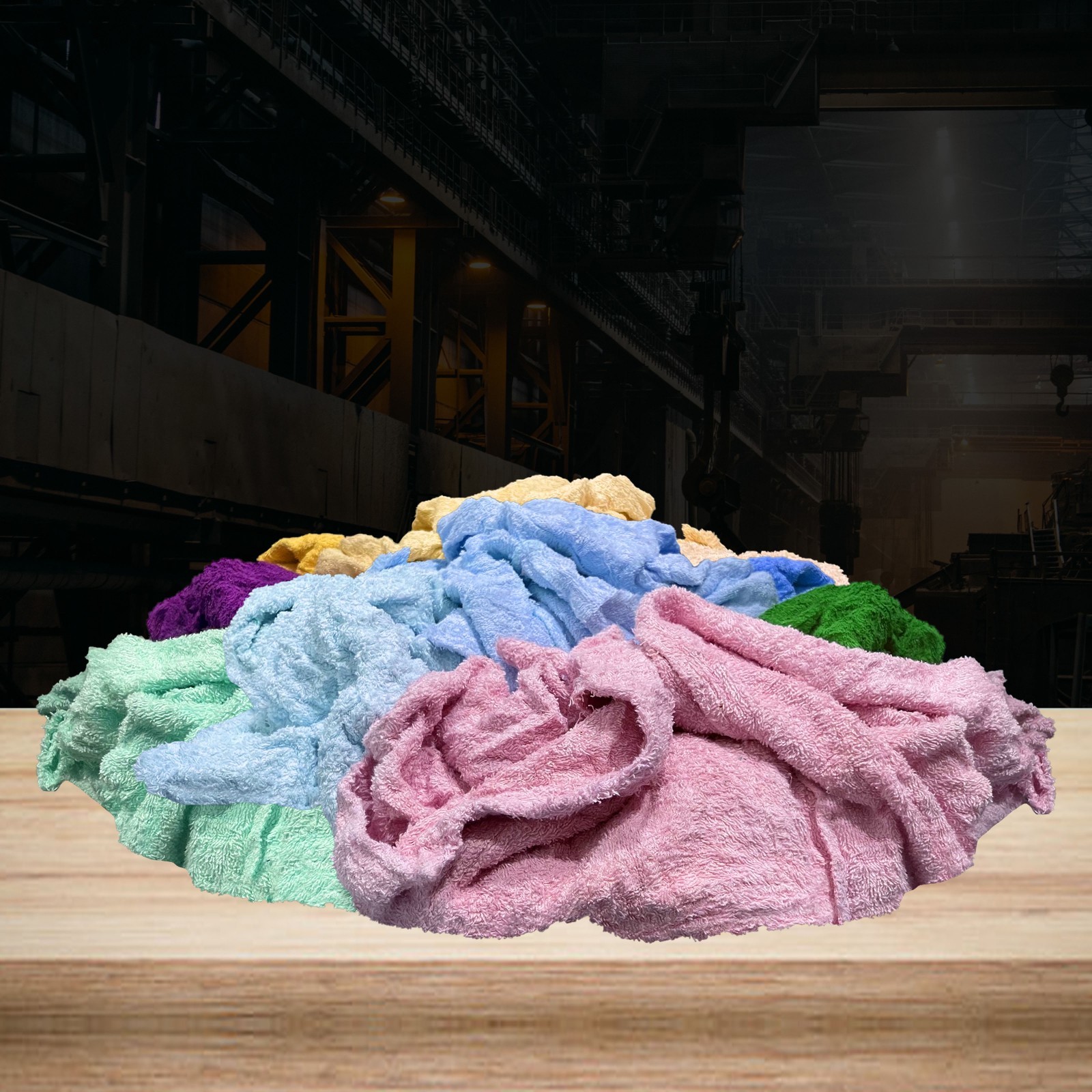 Bulk Recycled Color Terry Towel Rags – Shop Cleaning Wiping Cloths – Boxes