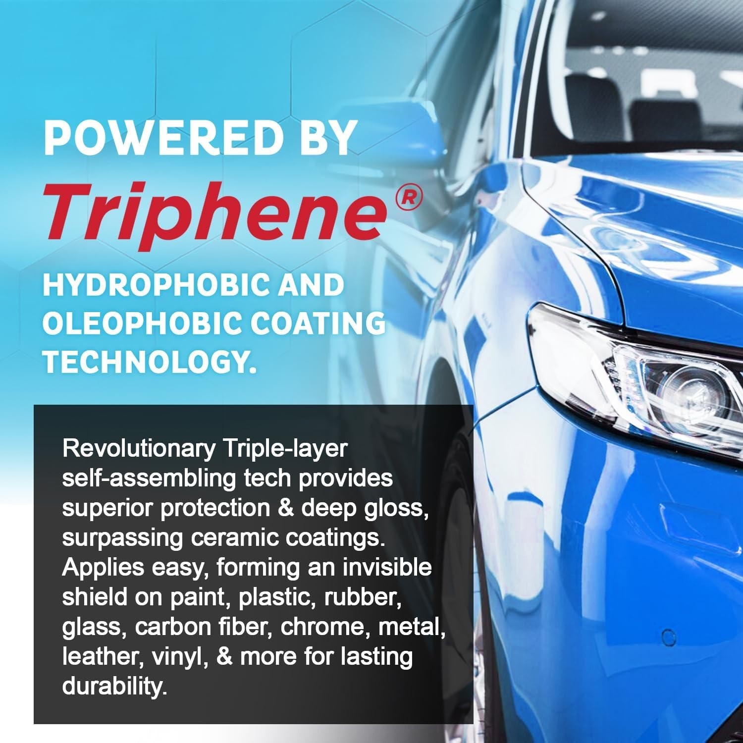MAXLONE Car Spray with Triphene Tech – Waterless Cleaner & Detailer (2x20oz)
