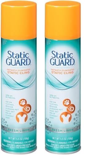 Static Guard Fresh Linen Scent Spray, 5.5 oz