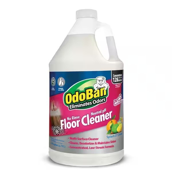OdoBan 1 Gal. No Rinse Neutral pH Floor Cleaner, Concentrated Floor Cleaner
