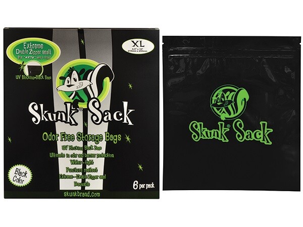 6pc – 8.5″x10″ Skunk Sack Storage Bag X-Large BLACK Air/Water Tight