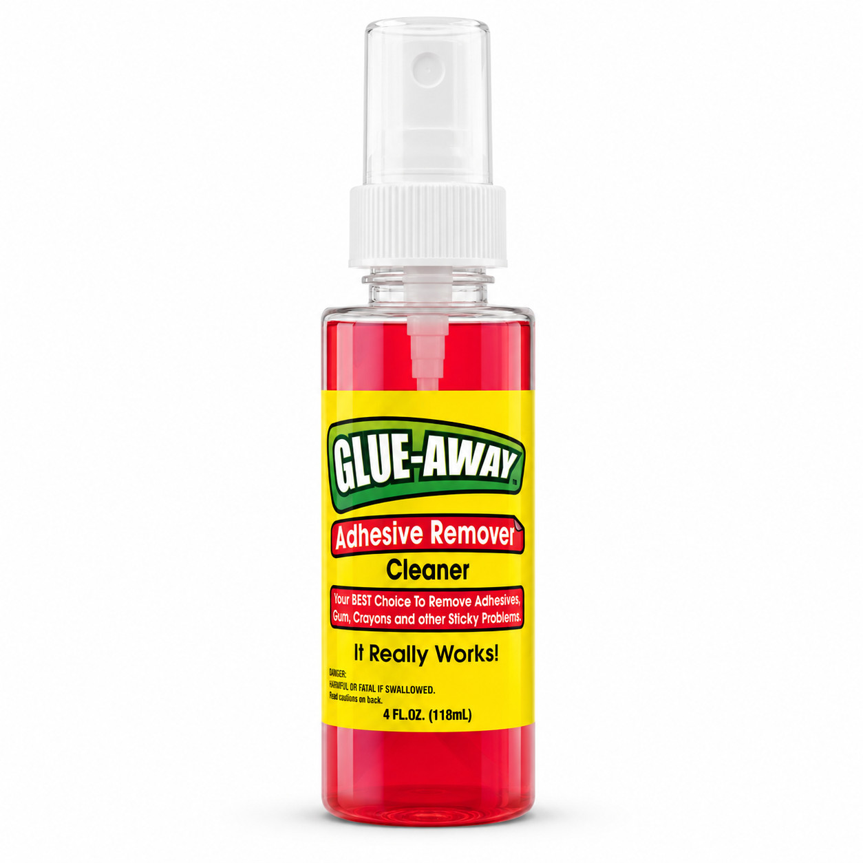 Glue Away Adhesive Remover Cleaner 4 oz Removes Gum Glue Tar Sticky Residue
