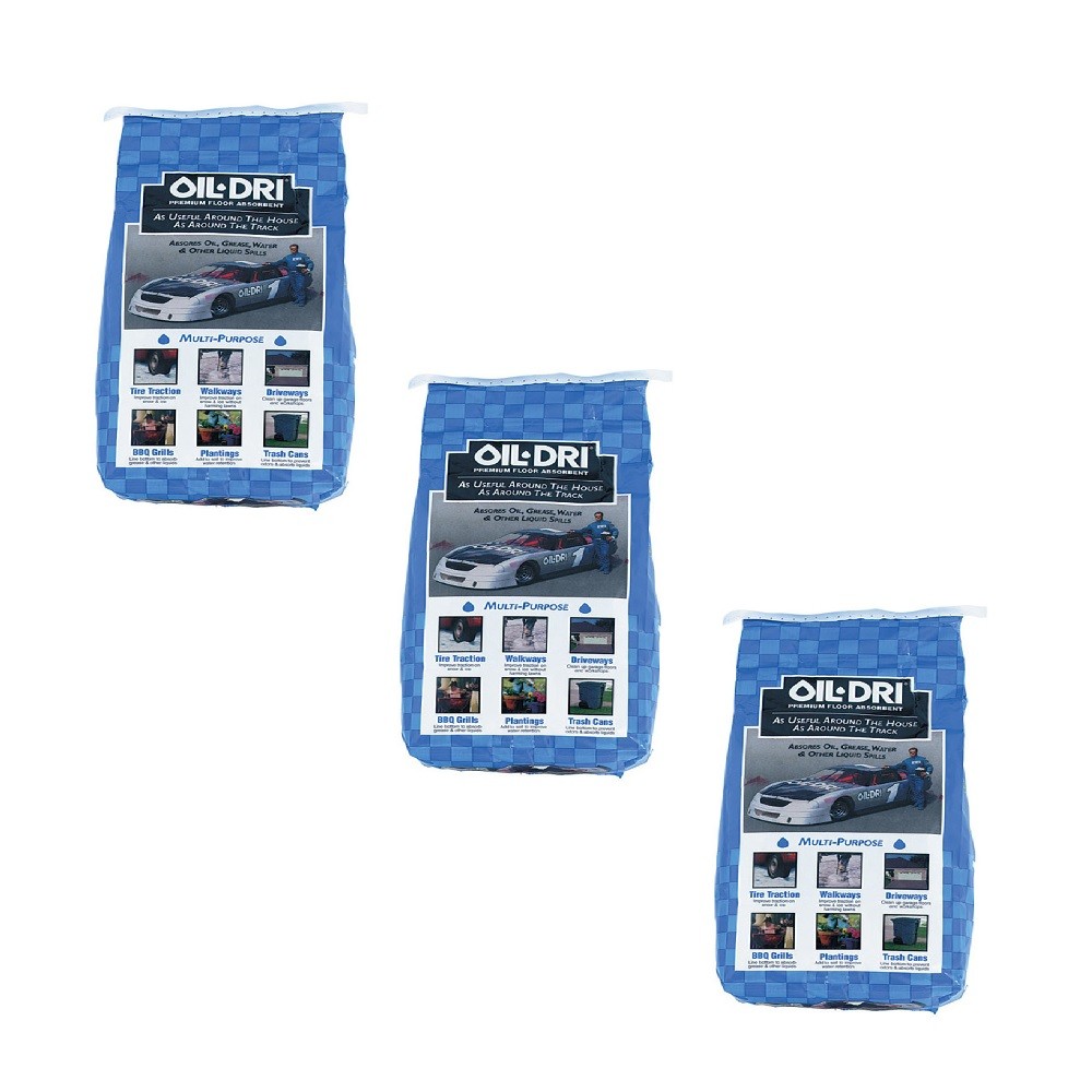 Oil Dri Oil Absorbent 8 lb (Pack of 3)