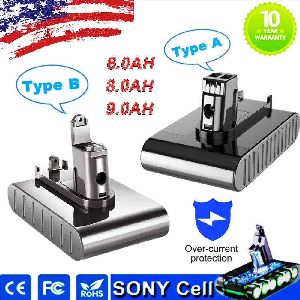 8.0Ah Replacement Battery for Dyson DC31 Type A /B DC34 DC35 DC44 DC45 Animal