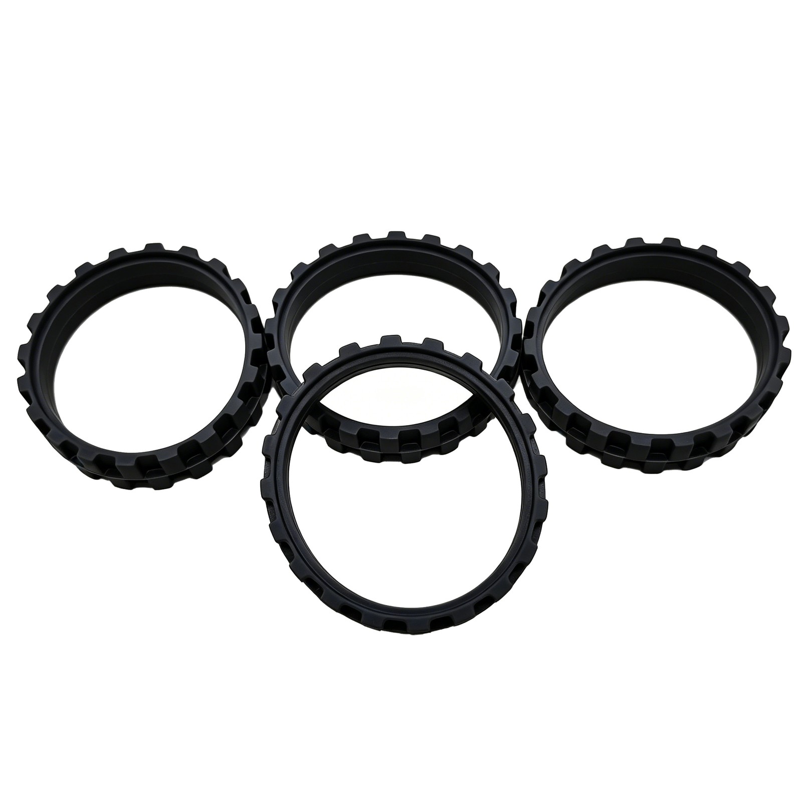 4X Vacuum Robot Tires for Irobot Roomba Wheels Series 5/6/7/8/9/I7 S9+ Anti-Slip