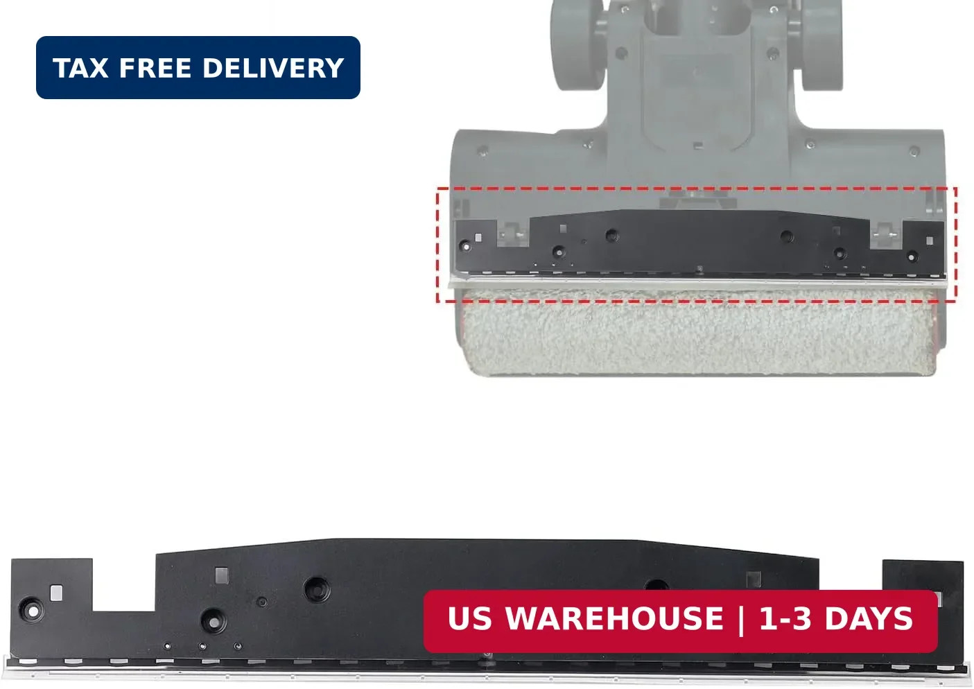 H12 Pro Vacuum Replacement Wiper Strip Compatible with Dreame H12 Pro Cordless V