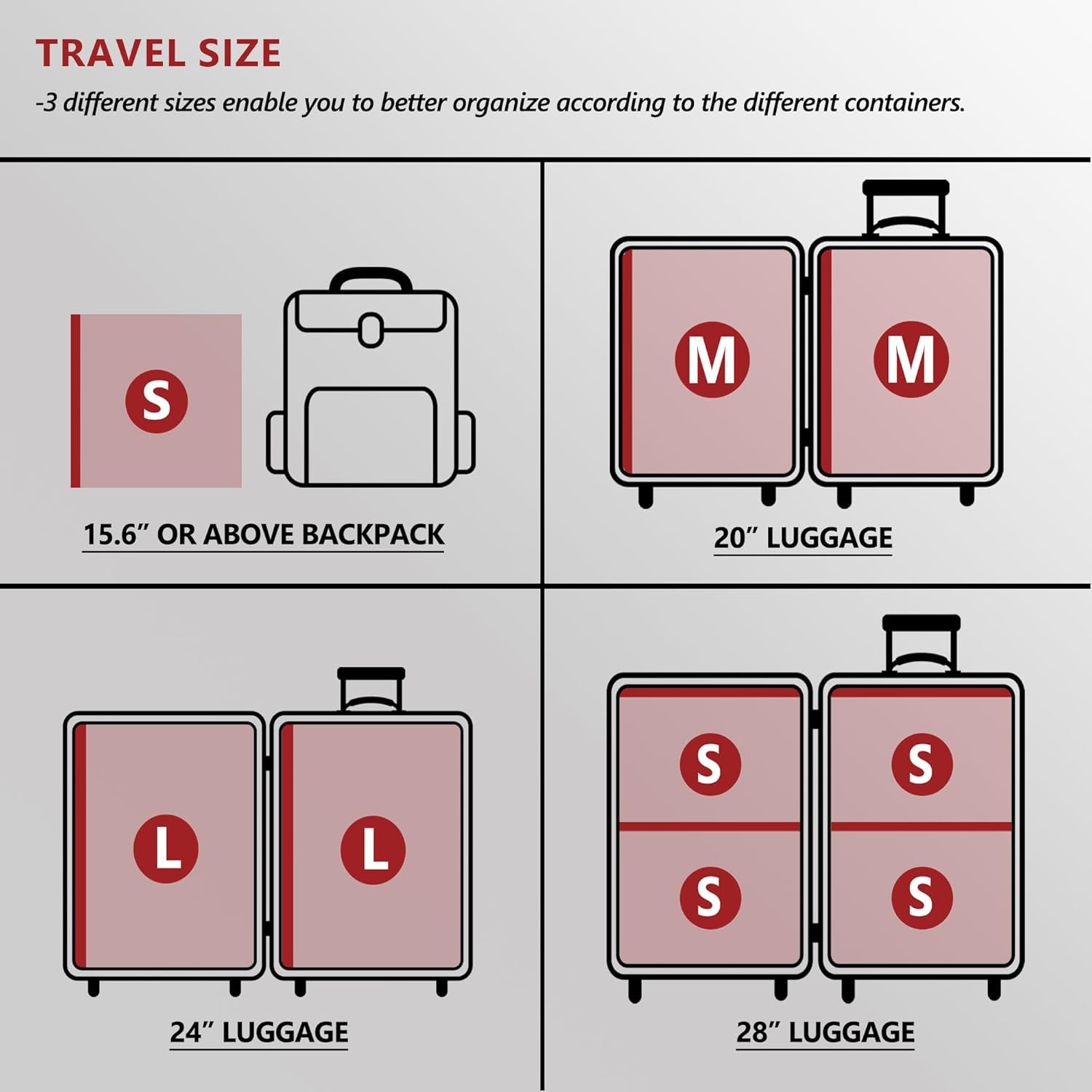 Travel Vacuum Bags for Clothing with Cordless Pump 9 Combo, Clear | Compression