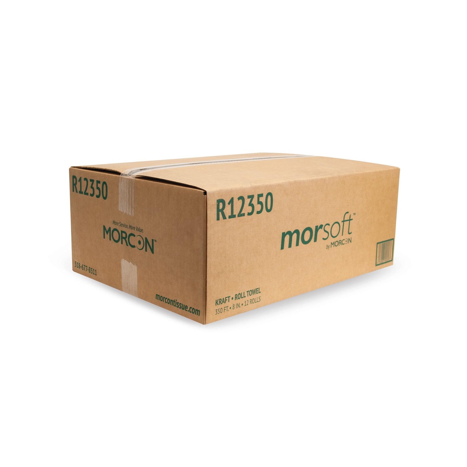 Morsoft by Morcon R12350 Universal Hardwound Roll Towels, 1Ply, 8″ x 350 ft, …