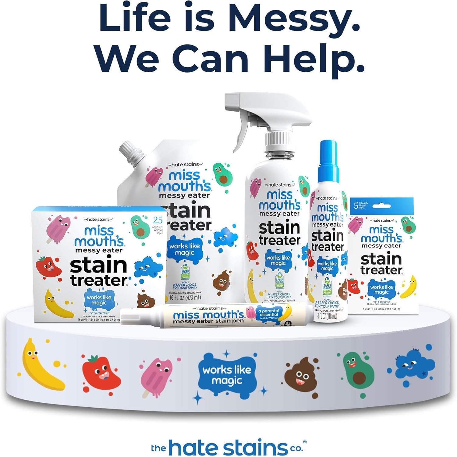 Biodegradable Messy Eater 4oz Stain Spray – Ideal for Newborns & Parents