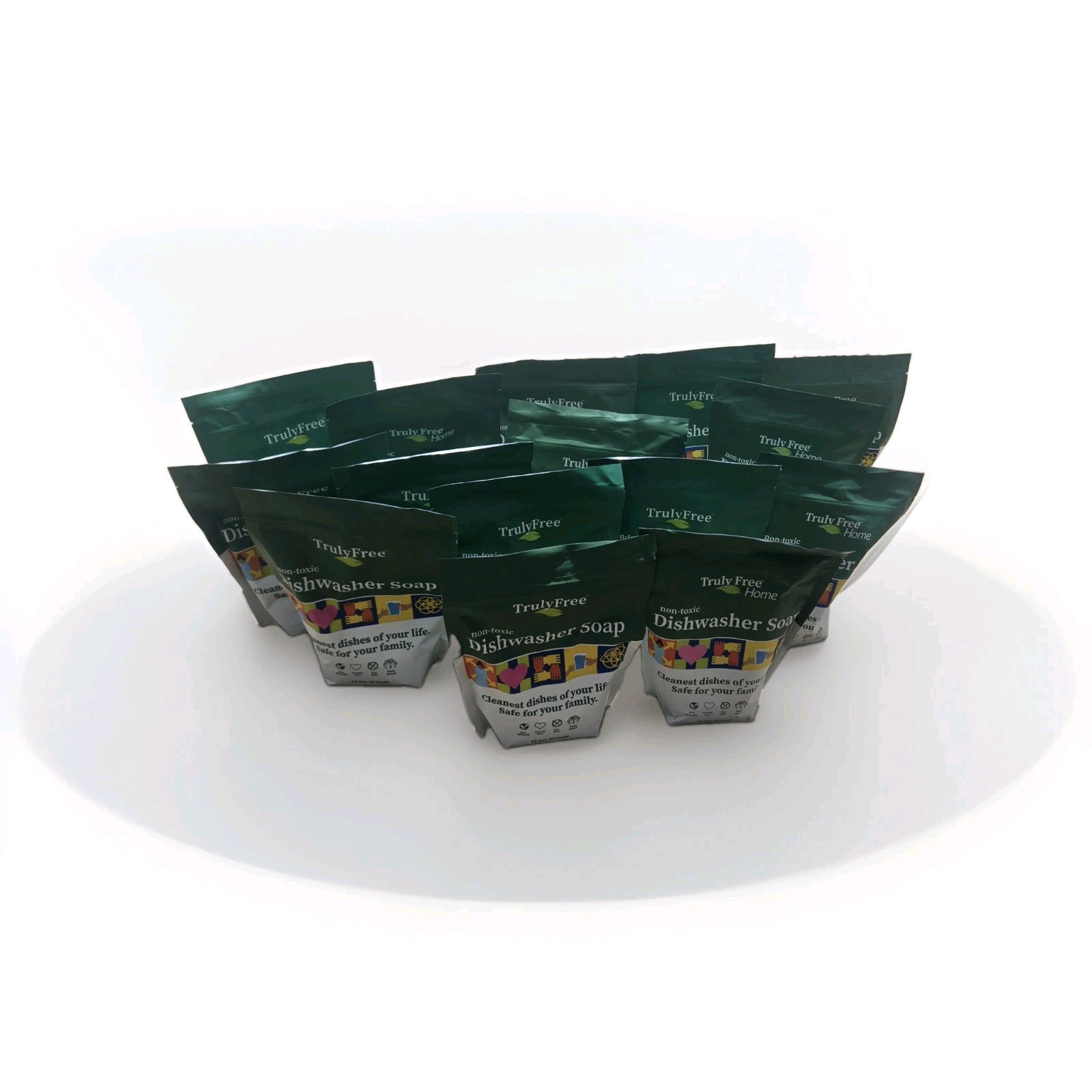 Truly Free Non-Toxic DISHWASHER SOAP 25 Loads/ea. *LOT Of 15 Packs 375 Loads